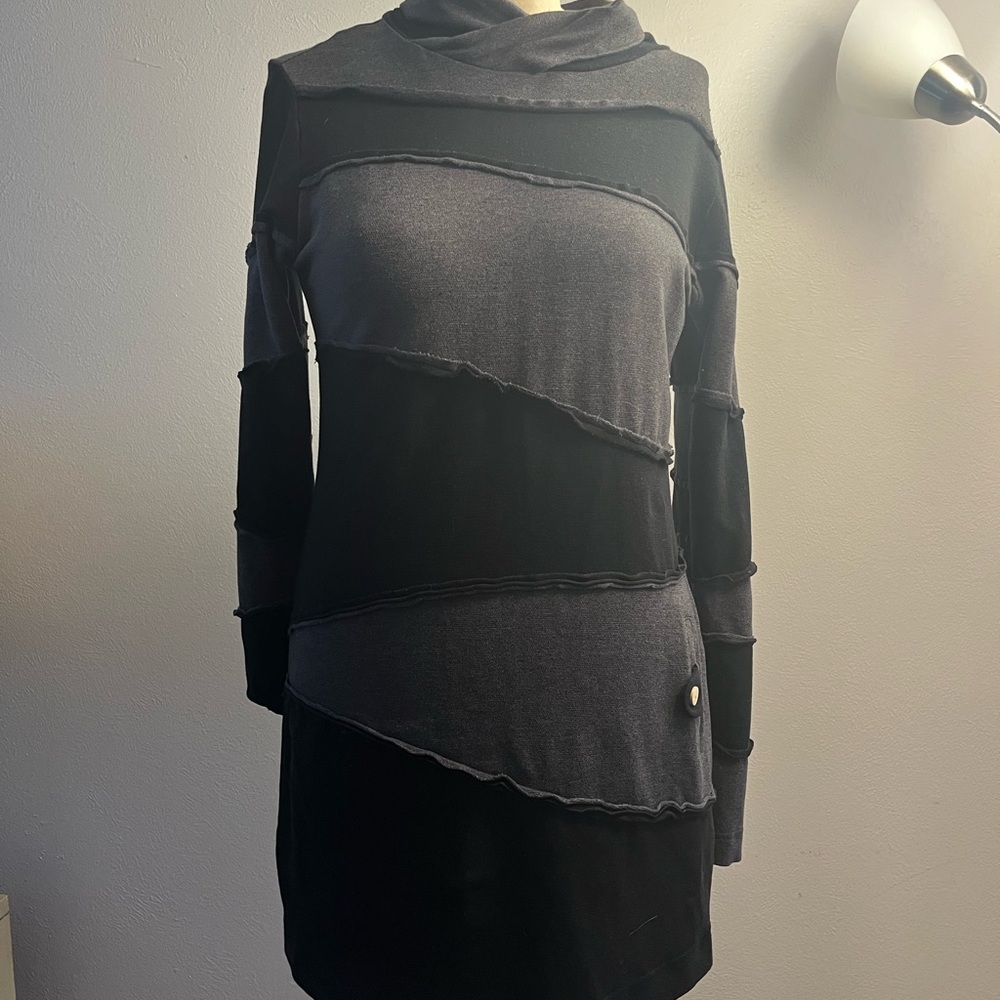 Stylish Black and Gray Women's Dress
